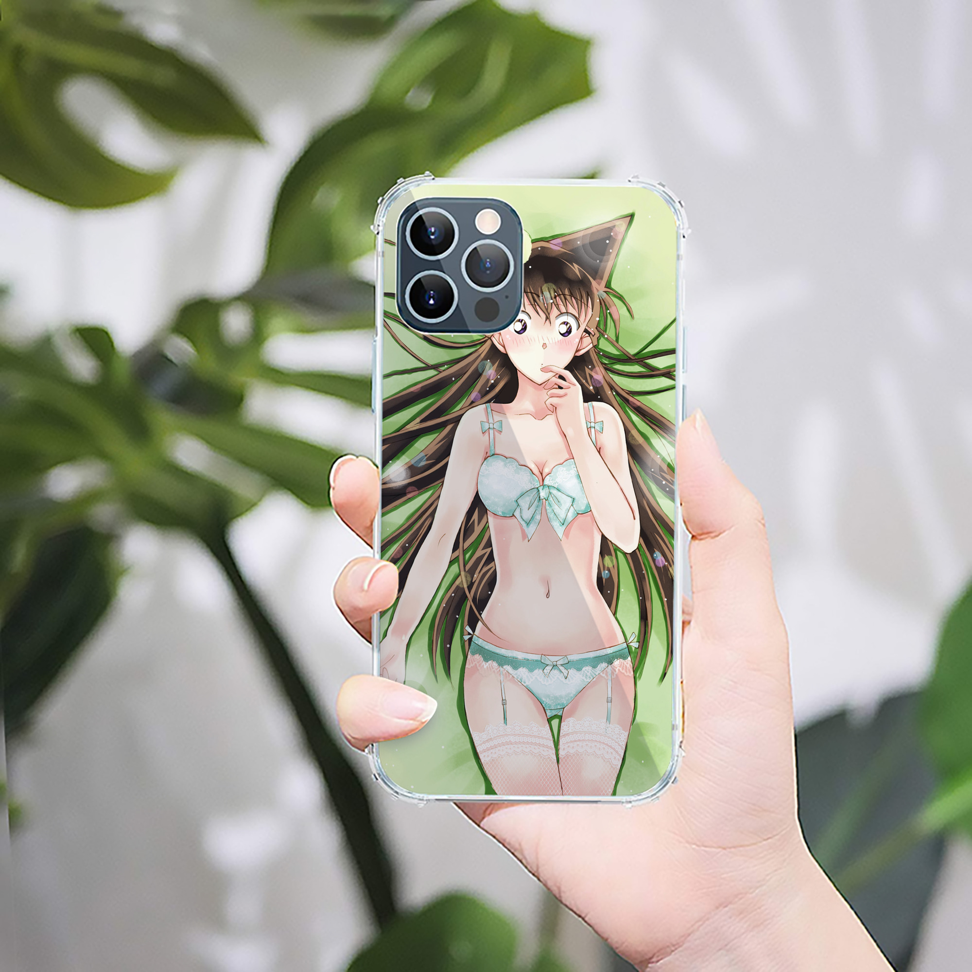（画像用） 名探偵コナン Detective Conan 【iPhone 12シリーズ対応】透明スマホケース（クリアソフトケース）